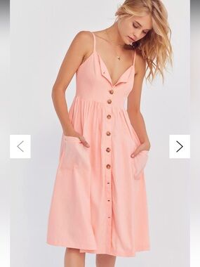 Urban Outfitters Cooperative Emilia Button-Down A-Line Midi Dress Size S